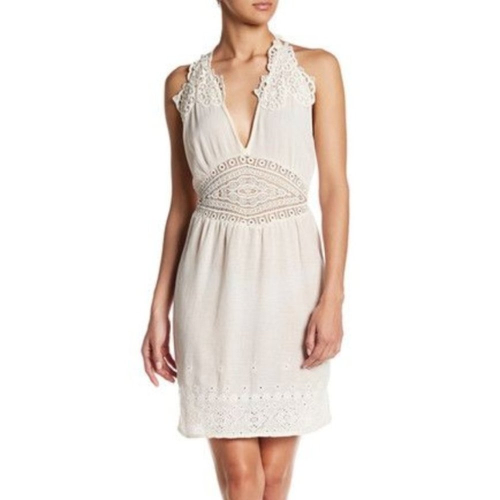 Romeo and Juliet Couture Beach Eyelet Halter Dress